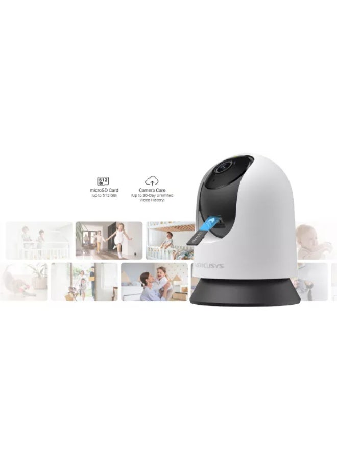 Mercusys MC210 4 mm Pan/Tilt Home Security Wi-Fi Camera - White - Image 3