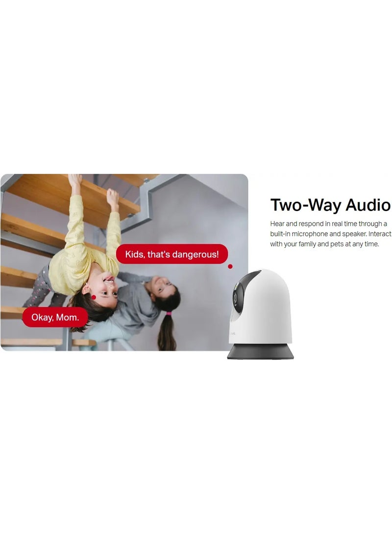 Mercusys MC210 4 mm Pan/Tilt Home Security Wi-Fi Camera - White - Image 4