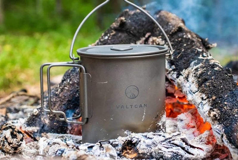 Valtcan 900ml Titanium Pot Backpacking Mug 30oz 0.95qt - Image 4
