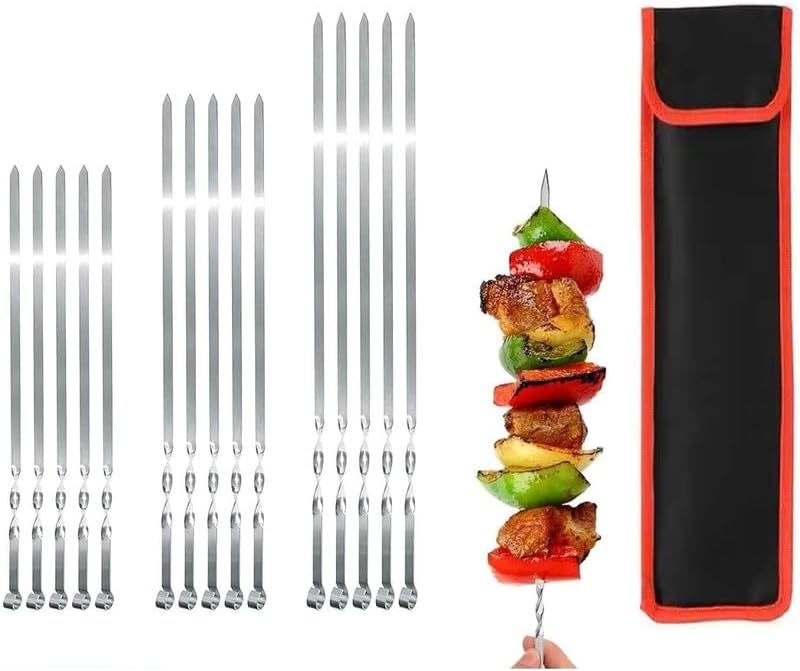 Shampur BBQ Skewers, 12 pieces, 60cm round BBQ skewers