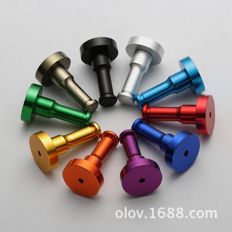 Irving Space Aluminum Colorful Coat Hooks Colorfulful Hooks Round Bathroom Kitchen Coat Hooks Single Coat Hooks Creative Single Hooks - Image 2
