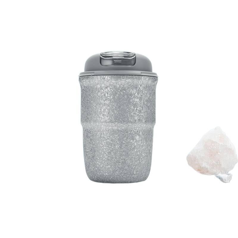 كوب قهوة للسفر باللون الأسود بمقبض سهل الحمل، 320 ml مع مقبض للاستخدام المنزلي خفيف الحمل - Image 1