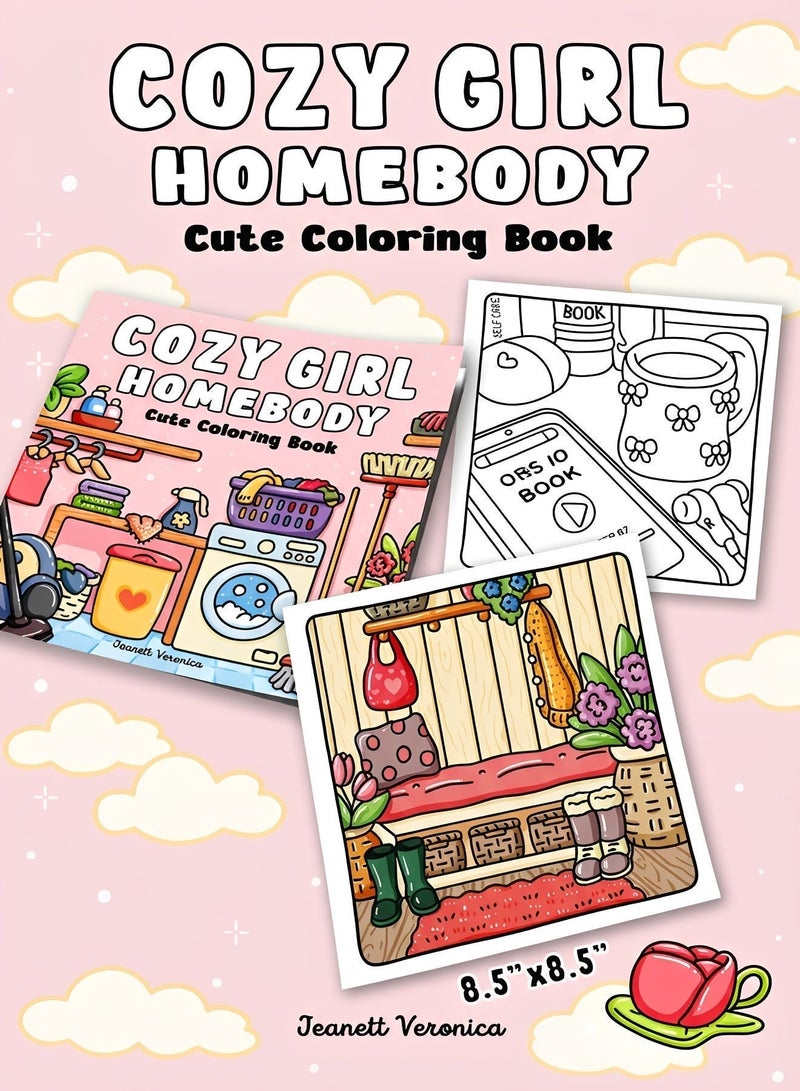 BELANO Cozy Girl Coloring Book for Adults and Teens, Relaxing Lifestyle and Fashion Art, Stress Relief Activity with Single Sided Thick Paper for Daily Use and Gift - Image 2
