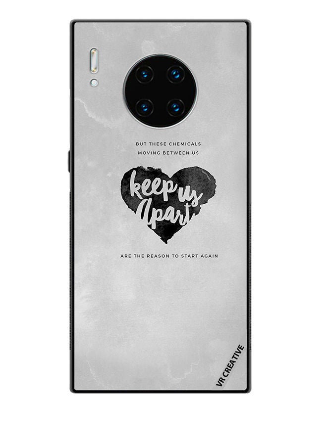 VR CREATIVE Protective Case Cover For Huawei Mate 30 Pro Keep Us Apart Design Multicolour - Image 1