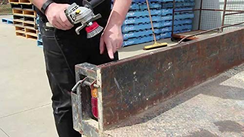 Excel Impex Twisted Cup Brush M-10 and Drill Attachment Adapter for Removing Rust, Paint and Polishing - Image 3