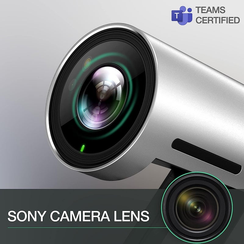 Yealink HD Camera UVC30 Windows Hello Webcam Microsoft Teams Certified 120° Wide Angle Zoom Camera with Auto Framing Desktop Webcam with Microphone Ultra HD 4K USB Camera for PC Gaming - Image 3