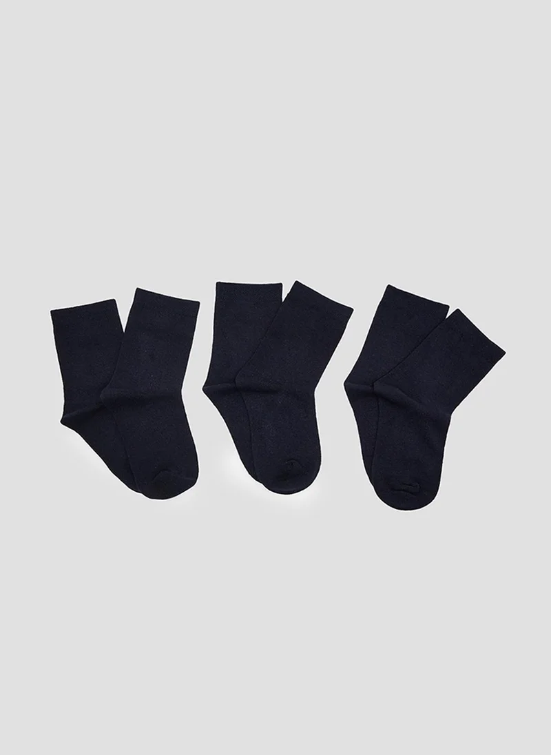 Hush Puppies Kids HPSK003 Ankle Socks, Navy Blue