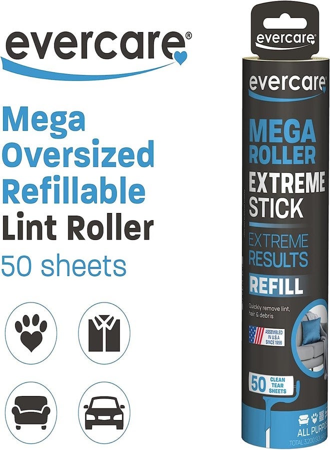Evercare Mega Large Surface Roller Refill 50 Sheets (3 Pack) - Image 2