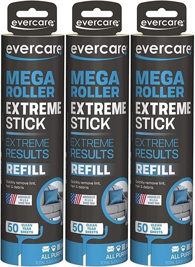 Evercare Mega Large Surface Roller Refill 50 Sheets (3 Pack) - Image 1