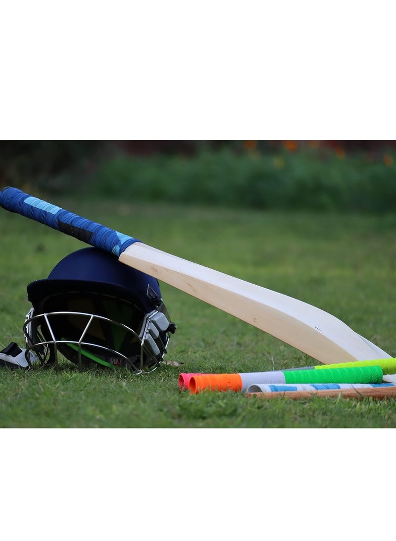 LIVOX® Premium Cricket Bat Handle Rubber 5 Grips for Enhanced Performance With Better Shock Absorption And 1 Wooden Gripper Cone (pack of 6) - Image 2