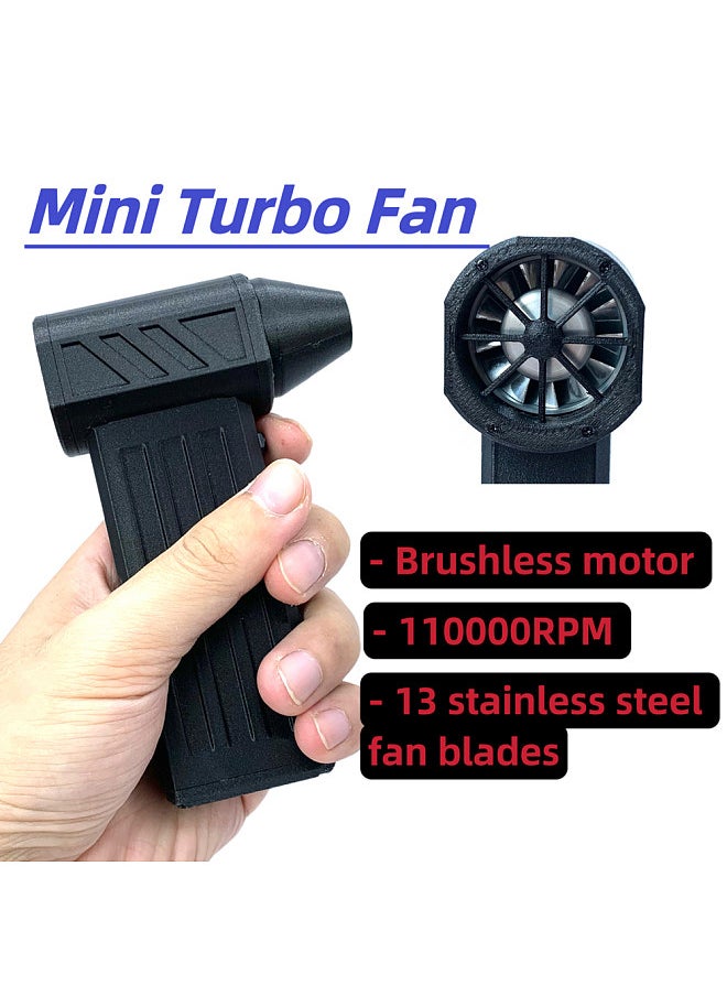 Generic - 28.8mm Brushless Motor Jet Fan Silent High Power 110,000RPM Turbofan Dust Blower Cleaning Tool Type-C Interface Support PD Fast Recharging Protocol - Image 1