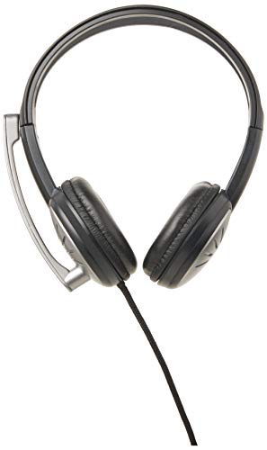 iMicro IMME282 USB Dual Headset with Adjustable Microphone Noise Cancelling and Volume Control, Wired Headphone for PC, Laptop and Computer,Black - Image 2