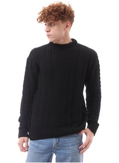 Ribbed Mock Neck Slip On Black Pullover - pzsku/Z5B9844369315597FB426Z/45/_/1727254045/ec44fec7-ab26-437a-954b-88dd8a498984