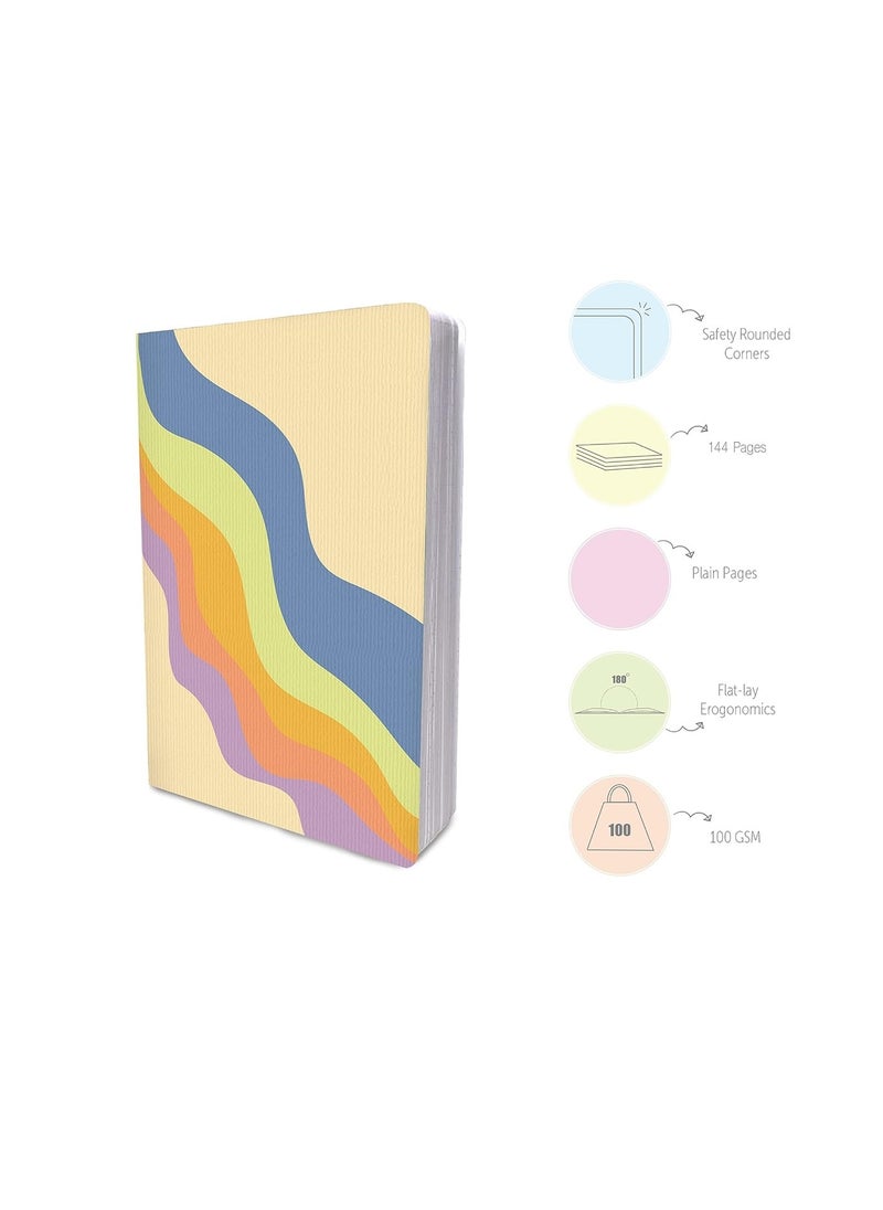 FACTOR NOTES - A5 Size Plain Notebook 100gsm Thickness 144 Pages - Image 1