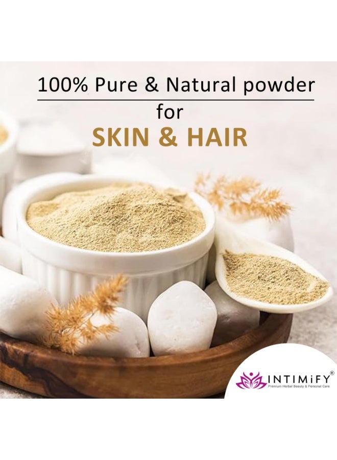 INTIMIFY Multani Mitti Powder For Face Pack 150g,rose water 100ml,brush - Image 3