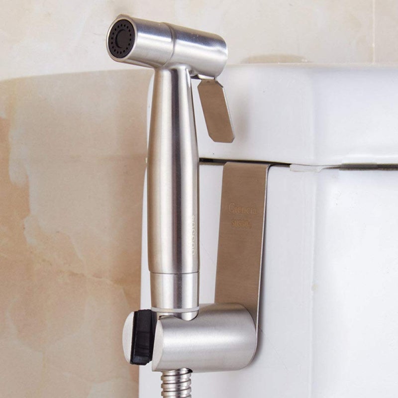 White Toilet Sprayer Handheld Bidet Attachment For Diaper Cleaning - Image 2