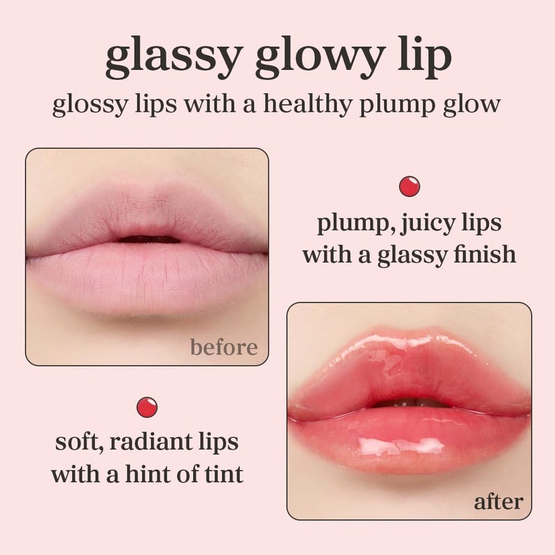 NOONI Korean Lip Oil Set - Appleberry & Applefig | Long-Lasting, Moisturizing, Plumping, Revitalizing for Dry Lips, Waterproof, No Peel Off, Stocking Stuffers, lip plumper 0.12 FL Oz x 2ea - Image 5