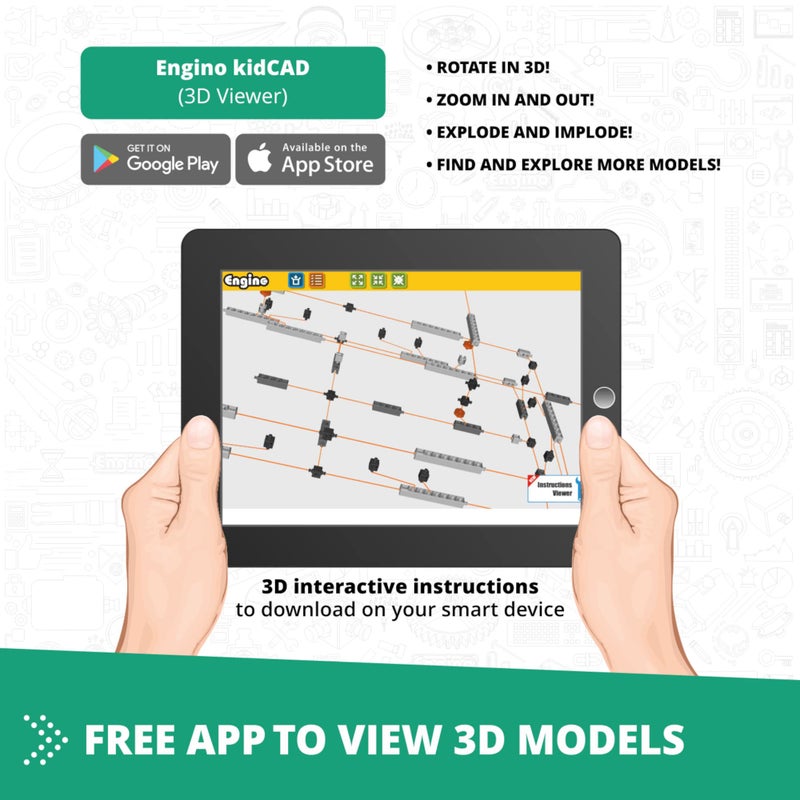 Engino- STEM Toys, Physics Laws: Inertia, Friction, Circular Motion, Construction Toys for Kids 9+, Educational Toys, Gifts for Boys & Girls (6 Model Options) - Image 5