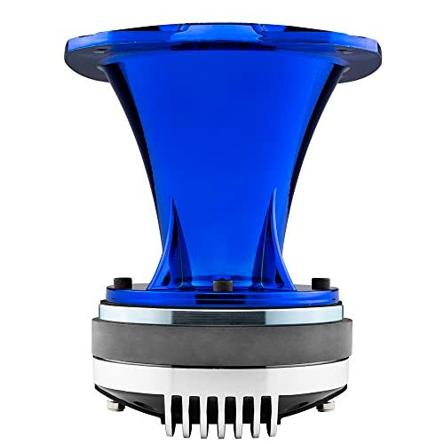 DS18 PRO-HP102/CBL بوق موجي بلاستيكي 2" - عمق 4.81" - تصميم أقصر - يناسب معظم السائقين المضغوطين - تشطيب كروم مقاوم للأشعة فوق البنفسجية - لون كروم أزرق (مفرد) - Image 5