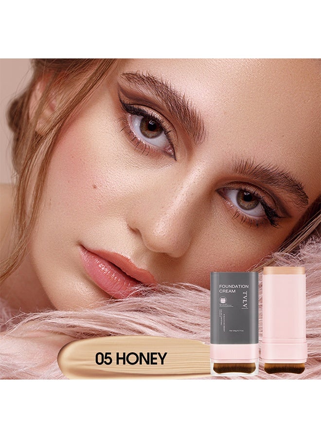 تي في ال في [كريم خافي العيوب المقاوم للماء] قلم خافي عيوب ومرطب للأساس 2 في 1 مقاوم للماء ومقاوم للعرق | 05#عسل - Image 2
