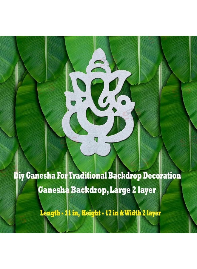 S2S DIY Ganesha for Traditional Backdrop Decoration, Backdrop Ganesha Decoration (Width - 11 in, Height - 17 in) (Depth 2 Layer) (Pack of 1) - Image 5