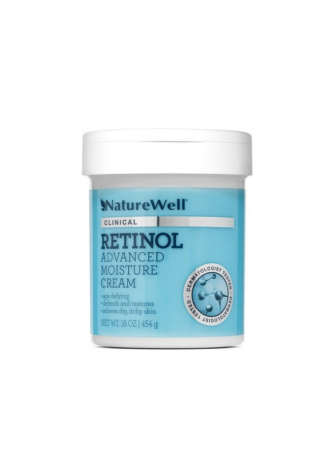 NATURE WELL Clinical 2.0 Retinol Advanced Moisture Cream For Face Body & Hands Boosts Skin Firmness Enhances Skin Tone No Greasy Residue 16 Oz - Image 1