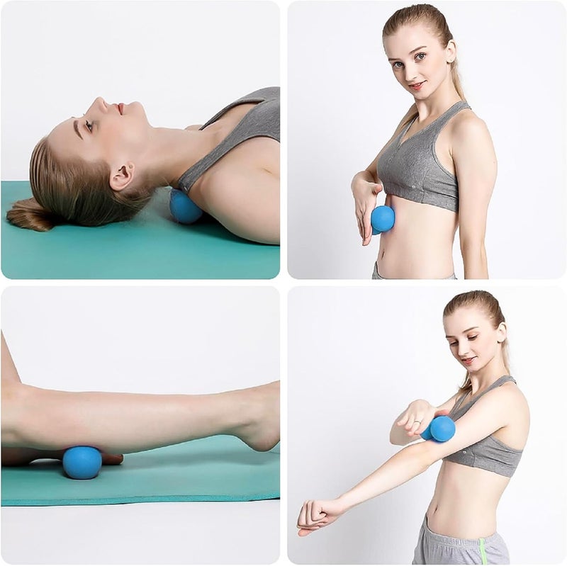 Blue Massage Lacrosse Ball for Deep Tissue and Myofascial Release - Image 4