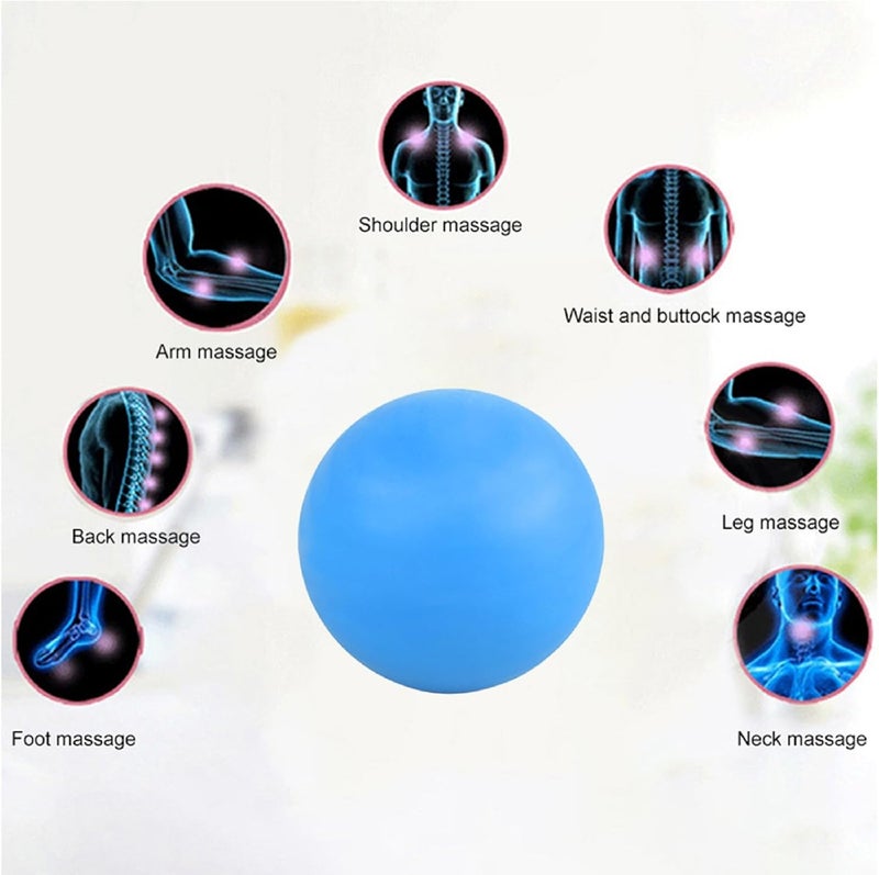 Blue Massage Lacrosse Ball for Deep Tissue and Myofascial Release - Image 3