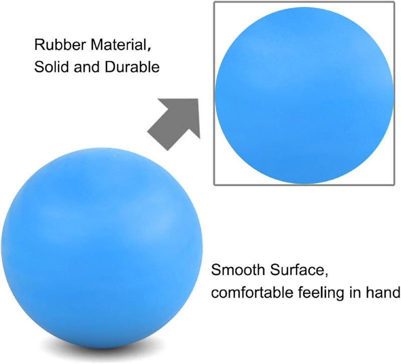 Blue Massage Lacrosse Ball for Deep Tissue and Myofascial Release - Image 2