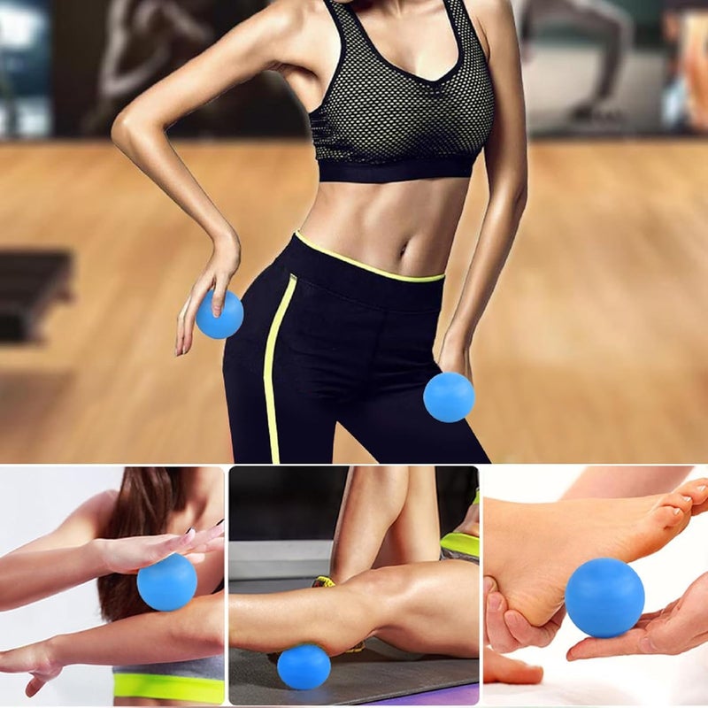 Blue Massage Lacrosse Ball for Deep Tissue and Myofascial Release - Image 5
