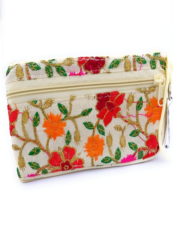 Chircrafts White Handbag Cotton Canvas Sling Shoulder bag Combo Cloth Handmade Embroidery for Girls & women(Combo-3) - Image 4