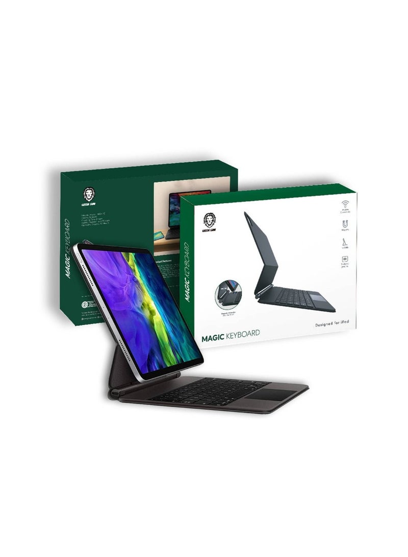 Green Lion Magic Keyboard (Arabic/English) 500mAh for iPad 10.9 10th generation 2022 - Black