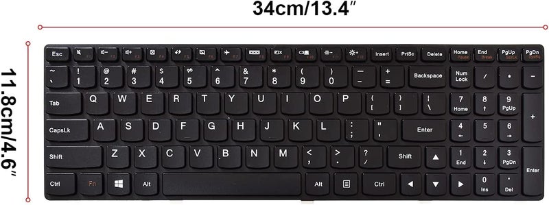 Wefly لوحة مفاتيح لابتوب لينوڤو G500 G510 G505 G700 G710 G500A G700A G710A G505A تخطيط أمريكي - Image 3