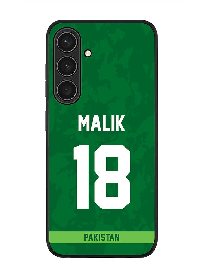 Stylizedd For Samsung Galaxy S25+ / S25 Plus 5G Case,Slim fit Camera Protection, Shockproof Thin Phone cover  - Pakistan Shoaib Malik, Jersey No 18 - Image 1