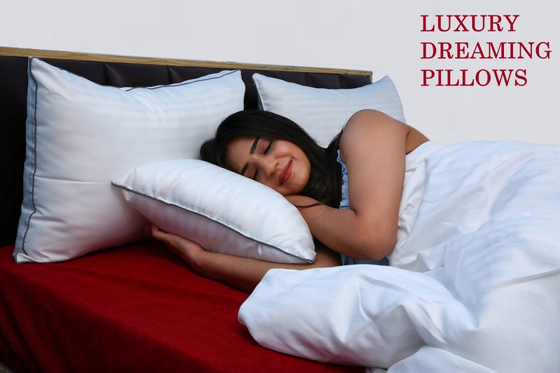 PAPAYA Bed Pillows for Sleeping- Standard Size, Set of 2, Cooling Hotel Quality with Premium Soft Microfiber Fill for Back, Stomach or Side Sleepers - Size 17"x27" - Image 5