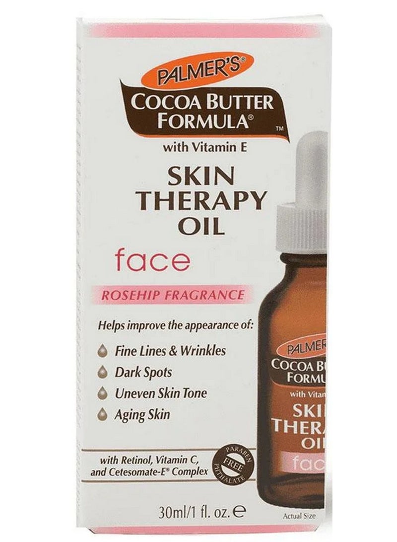 بالمرز زيت الوجه العلاجي بزبدة الكاكاو مع فيتامين E برائحة ثمر الورد 30 مل - Image 2