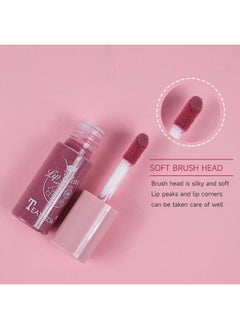Charm Kiss 10 Colors Lip Tint Stain Set,Tint Stain Plumping Mini Liquid Lipstick, Watery Finish Lip Tint Stain Korean Lip Gloss,Long lasting Non-Stick Cup Waterproof, High Pigment, Vivid Color, Lip Tint Makeup  - Image 3