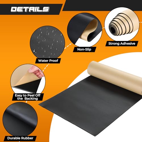 NATGAI Sponge Neoprene with Adhesive Foam Rubber Sheet 1/8” Thick X 12” Wide X 54” Long, Cut to Multiple Dimensions and Lengths - DIY, Gaskets, Cosplay, Costume, Crafts - Image 3