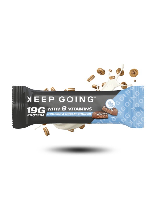 KEEP GOING® Protein & Vitamin Bar Cookies & Cream Crunch - Image 1