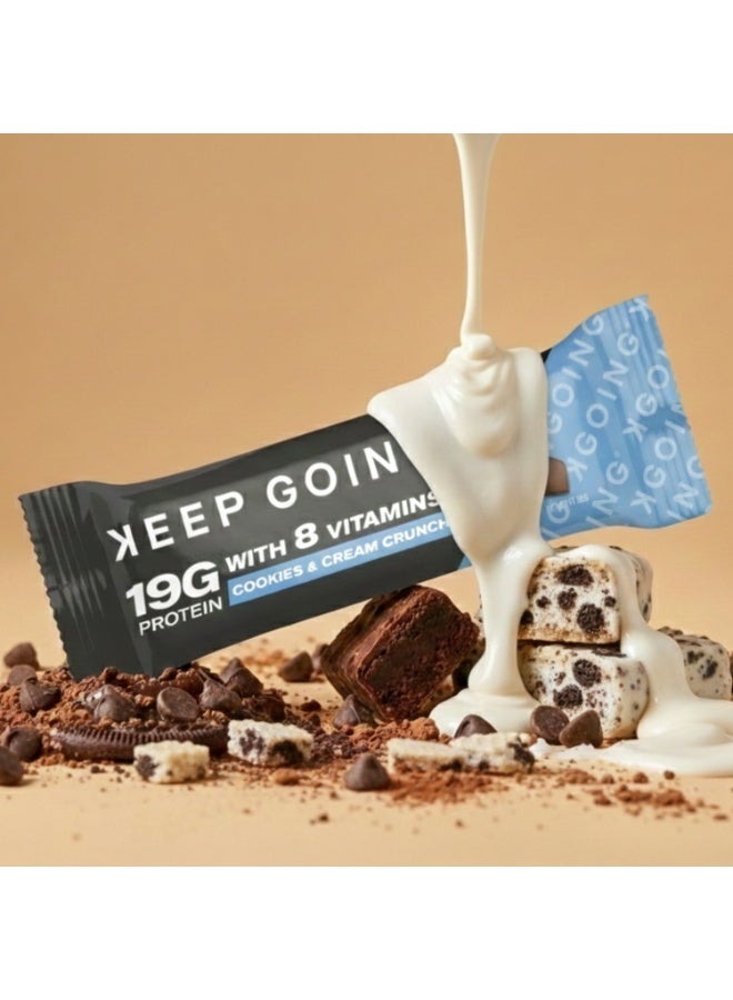 KEEP GOING® Protein & Vitamin Bar Cookies & Cream Crunch - Image 3