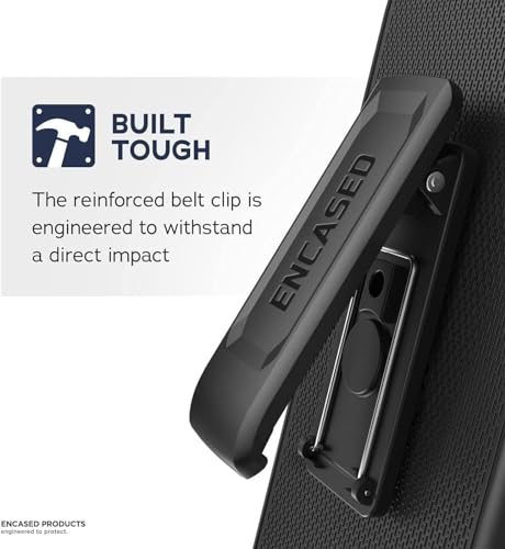 Encased Belt Case Designed for Samsung Galaxy S24 Ultra with Phone Holster Clip Crystal Clear S24 Ultra - Image 3