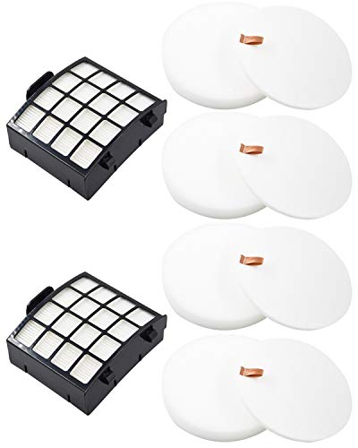 Dttery Filter Replacement for Shark Vertex DuoClean PowerFin Upright Vacuum AZ2000, AZ2000W, AZ2002 Part XFFKAZ2000, XHFAZ2000, 4 Foam, 4 Felt, 2 HEPA Filters - Image 1
