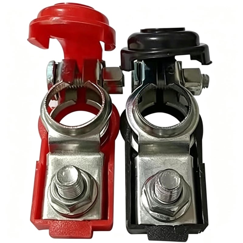 Cannonfish Universal Negative Positive Battery Cable Terminals Automotive Terminal Clamps Connectors Durable Adjustable Quick Release Terminal Applicable to Automobile Truck and RV Accessories - Image 3