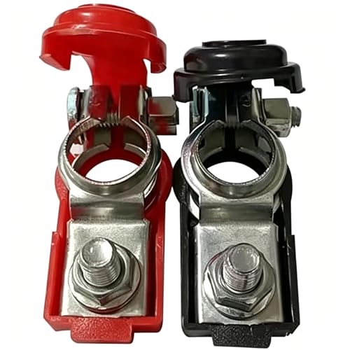 Cannonfish Universal Negative Positive Battery Cable Terminals Automotive Terminal Clamps Connectors Durable Adjustable Quick Release Terminal Applicable to Automobile Truck and RV Accessories - Image 1