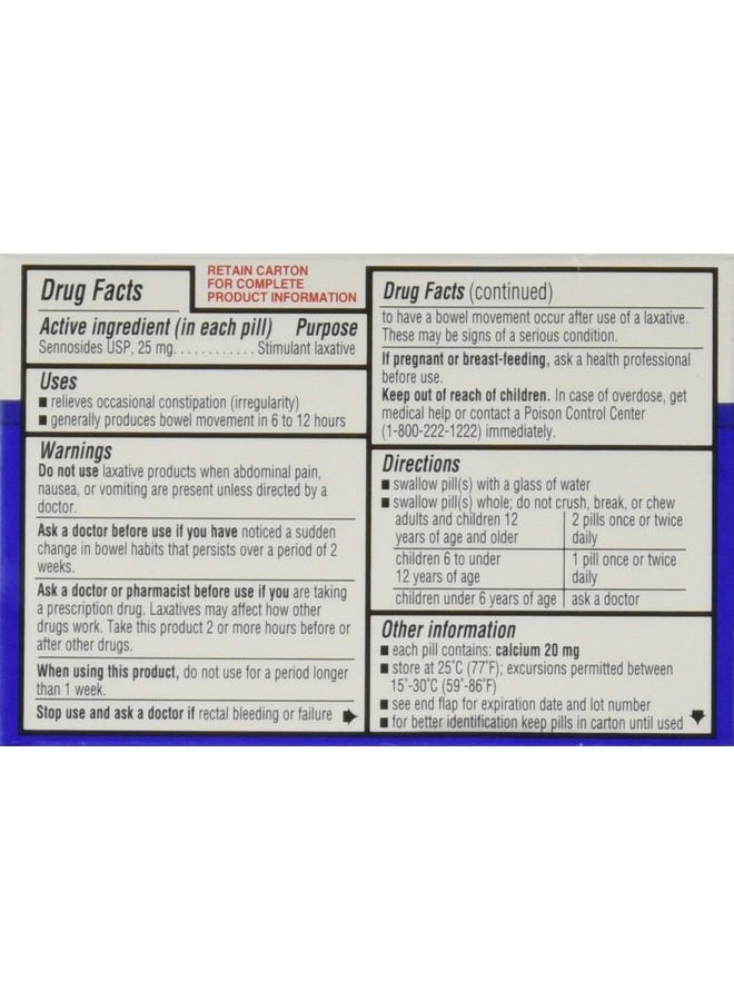 Equate Maximum Strength Laxative Pills, Sennosides 25 mg, 48 Pills - Image 2