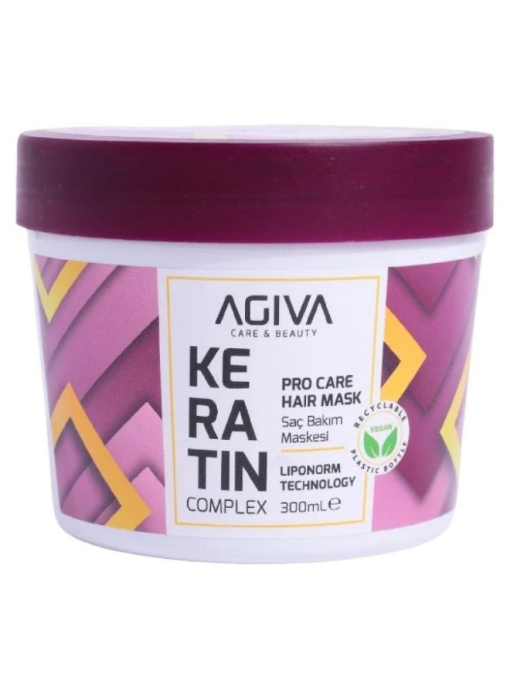 Agiva Pro Care Keratin Complex Hair Mask - 300ml - Image 1