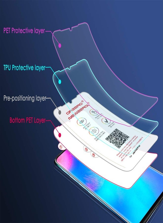 Orzero (3 Pack) TPU Screen Protector Compatible for Huawei P30 Pro (Not Glass) Protector De Pantalla Case Friendly High Definition Anti-Scratch Bubble-Free - Image 4
