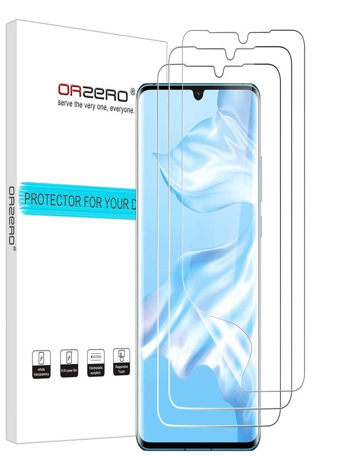 Orzero (3 Pack) TPU Screen Protector Compatible for Huawei P30 Pro (Not Glass) Protector De Pantalla Case Friendly High Definition Anti-Scratch Bubble-Free - Image 1
