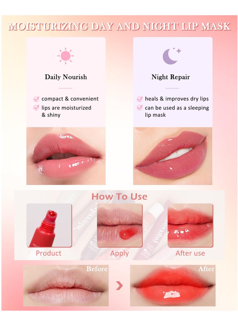 KASTWAVE Tinted Lip Butter Balm, Moisturizing Lip Glow Oil Plumping Glimmer Glow Lipstick, Non-Sticky Lip Gloss, Jelly Yummy Lip Stain Balm, Long Lasting Moisturizing, Lip Care For A High-shine Finish  - Image 4
