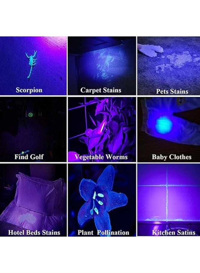 UV Blacklight Flashlight, 365nm UV Flashlight, Rechargeable, Ideal for Curing Resin and Detecting Dry Spots, Indispensable for Hotel Cleaning and Pest Control - Image 5